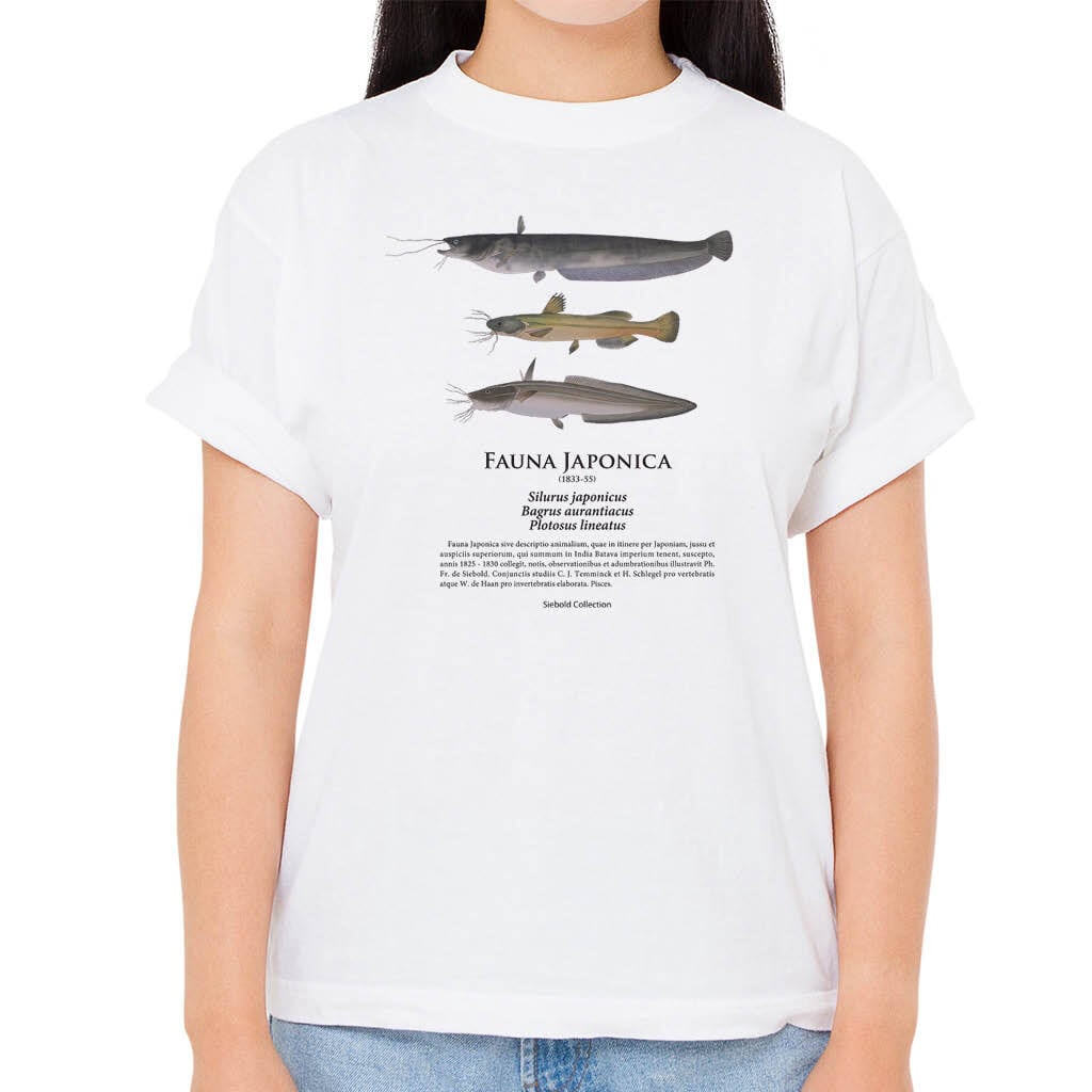 【ナマズ・ギバチ・ゴンズイ】シーボルトコレクション魚譜Tシャツ