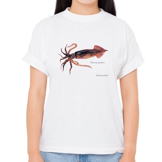 【スルメイカ】長嶋祐成コレクション 魚の譜Tシャツ