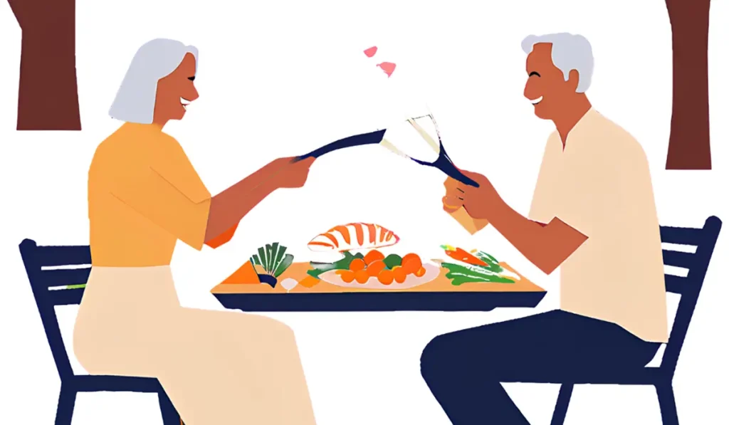 量とバランスのいい食事メニューで元気な60代夫婦