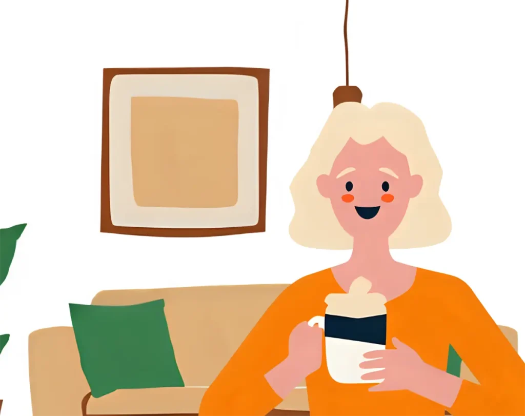 寝てる間にトイレに何度も行きたくなるのは、コーヒーの飲み過ぎだと自覚している60代女性