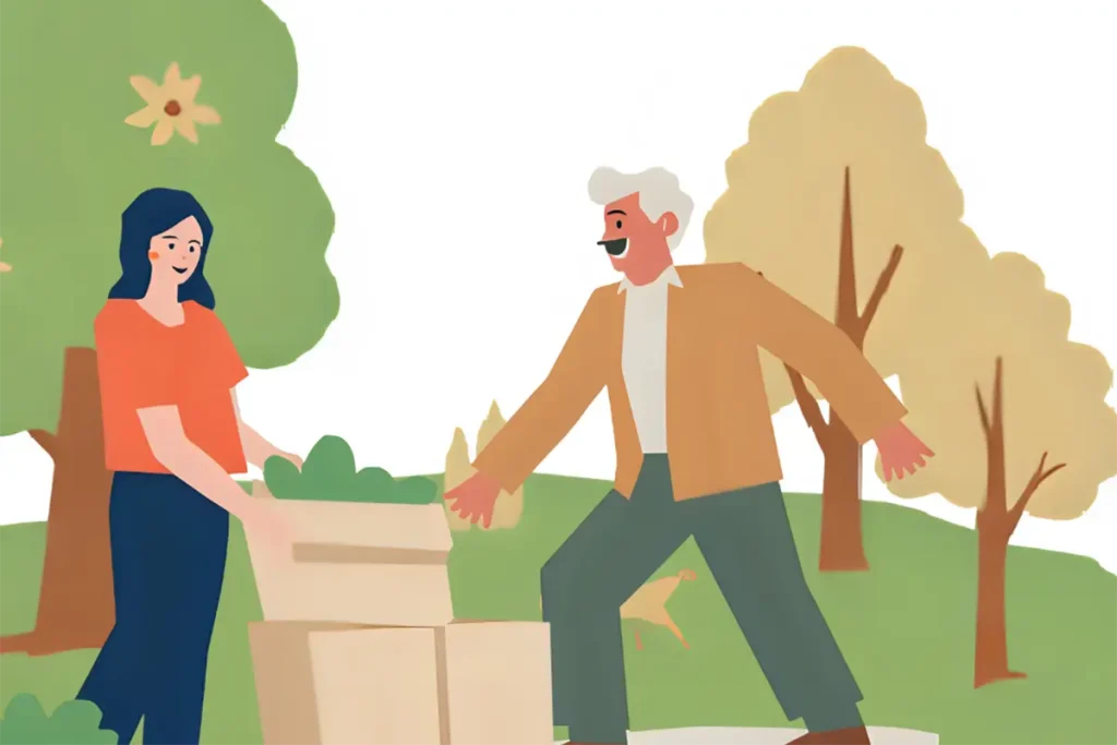 ボランティアで清掃の手伝いをしていたが張り切りすぎて疲れてしまった60代男性