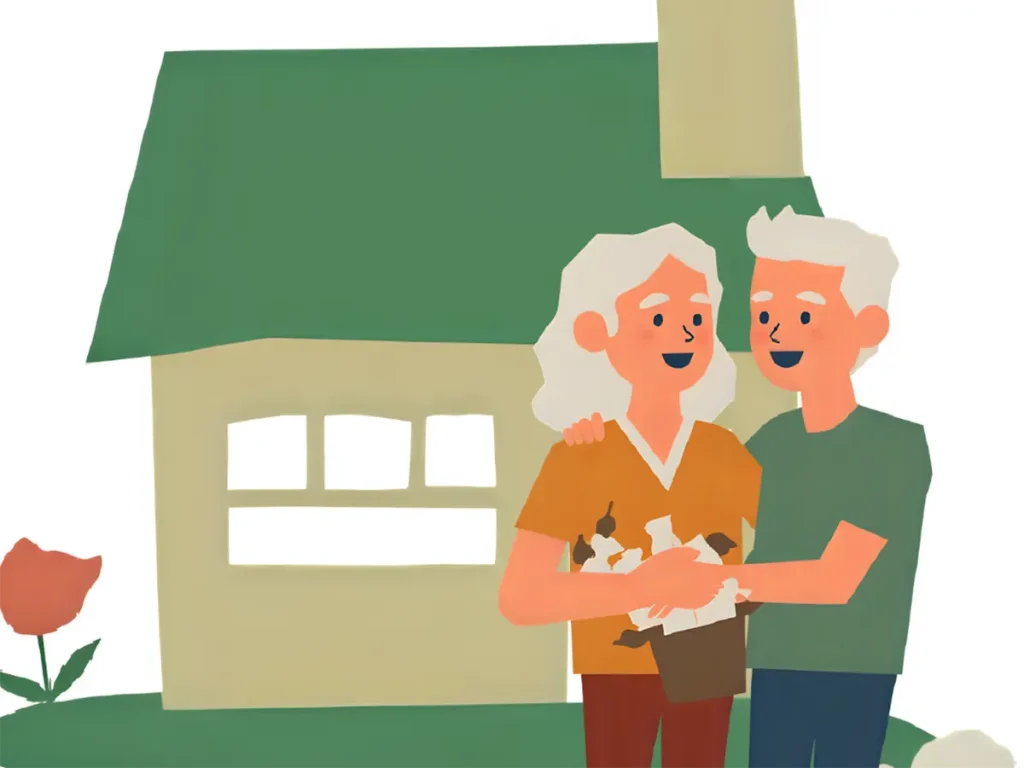 60代で平屋に住み始めた仲の良い夫婦