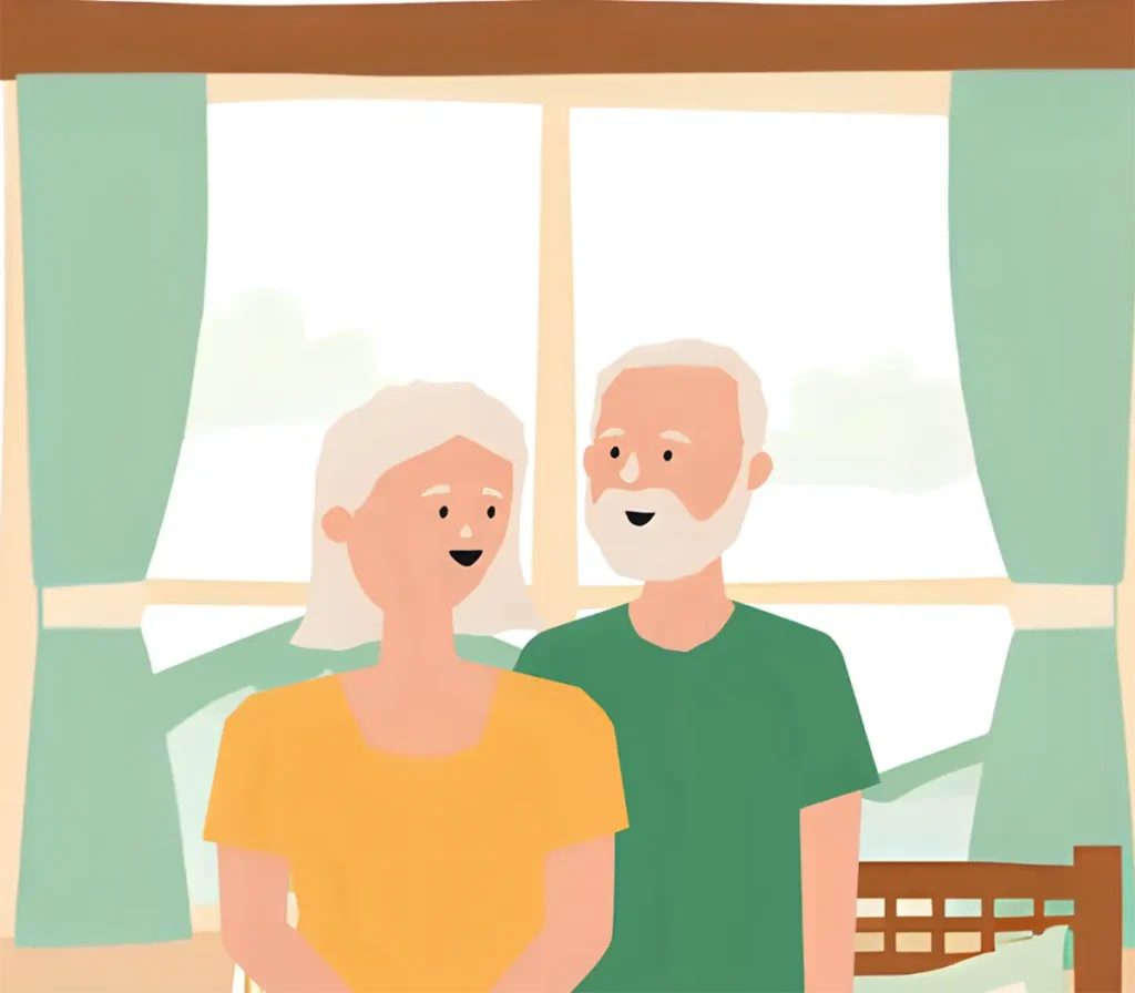 60代になってもうふれあいを大切にしているシニア夫婦