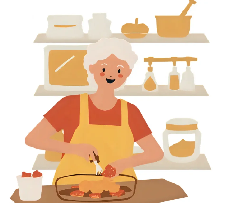 スーパーの惣菜をよく利用している60代女性