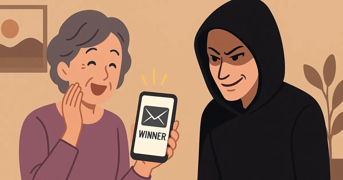 「○○に当選しました」は要注意！｜60代が甘い話にだまされない心構え
