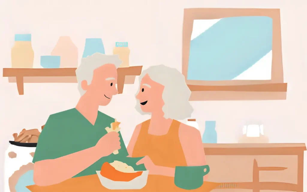 年金生活になっても楽しく暮らしている60代シニア夫婦