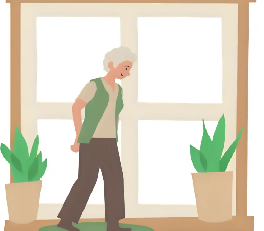 60代になってぽっこりお腹が気になっている女性