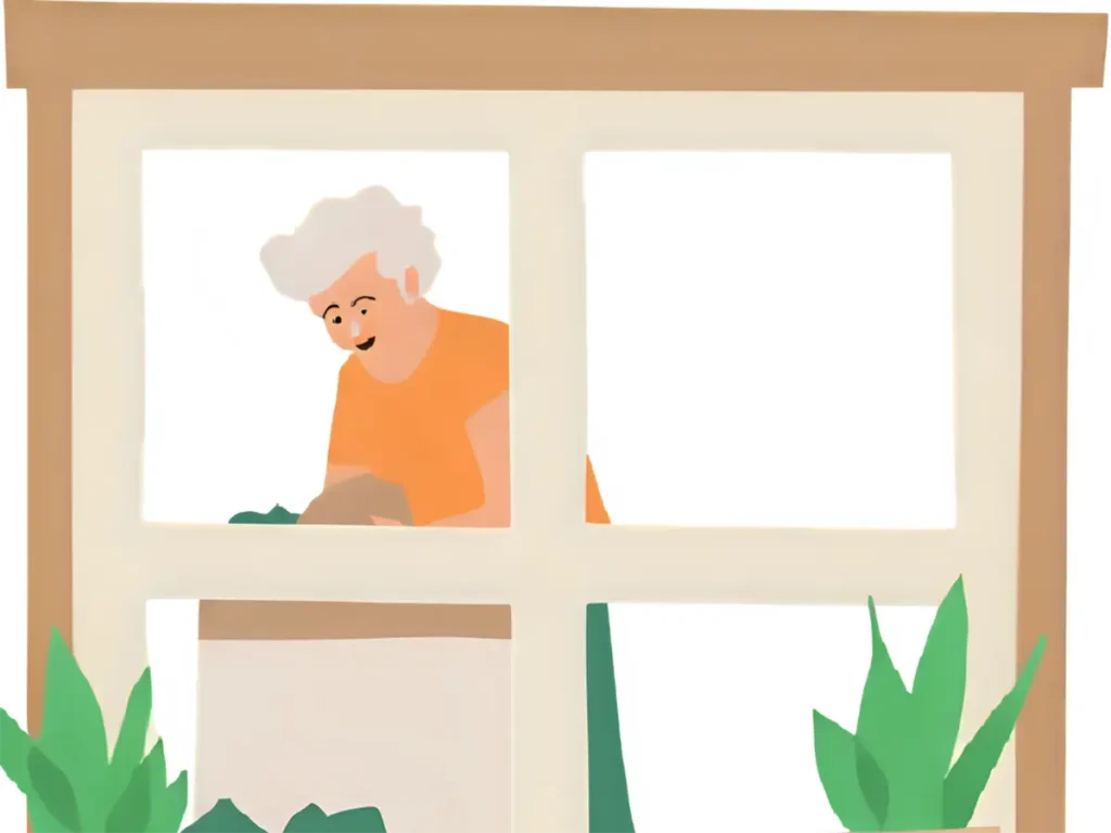 60代になって、少しずつものを減らしている女性