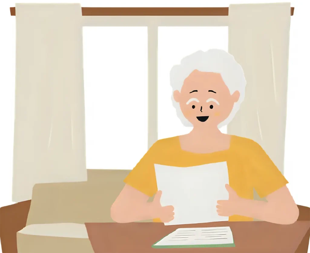 遺言の中身を考えている60代女性