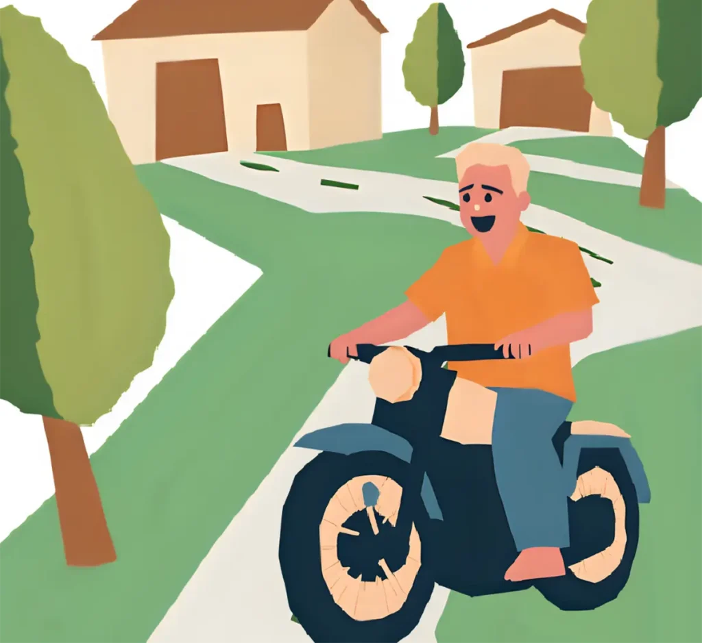 長く車やバイクに乗り、自分の運転技術に過信している60代男性