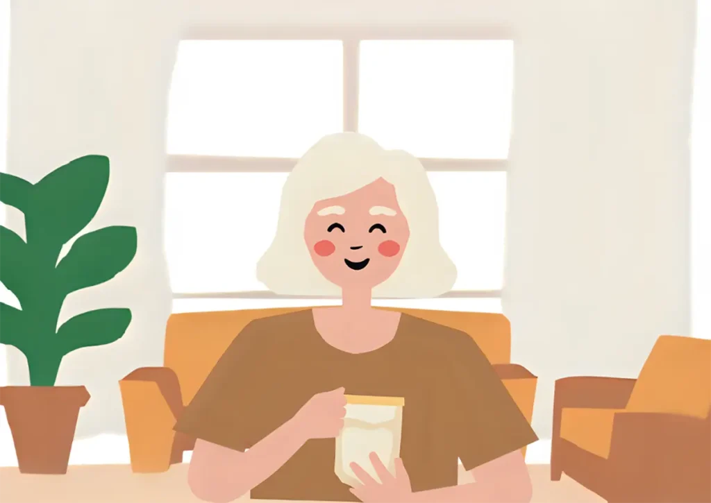 60代になってコーヒーの健康法を始めた女性