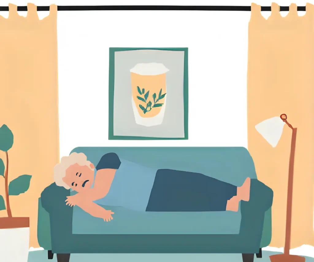 友達がいないことで、だらけてしまっている60代男性