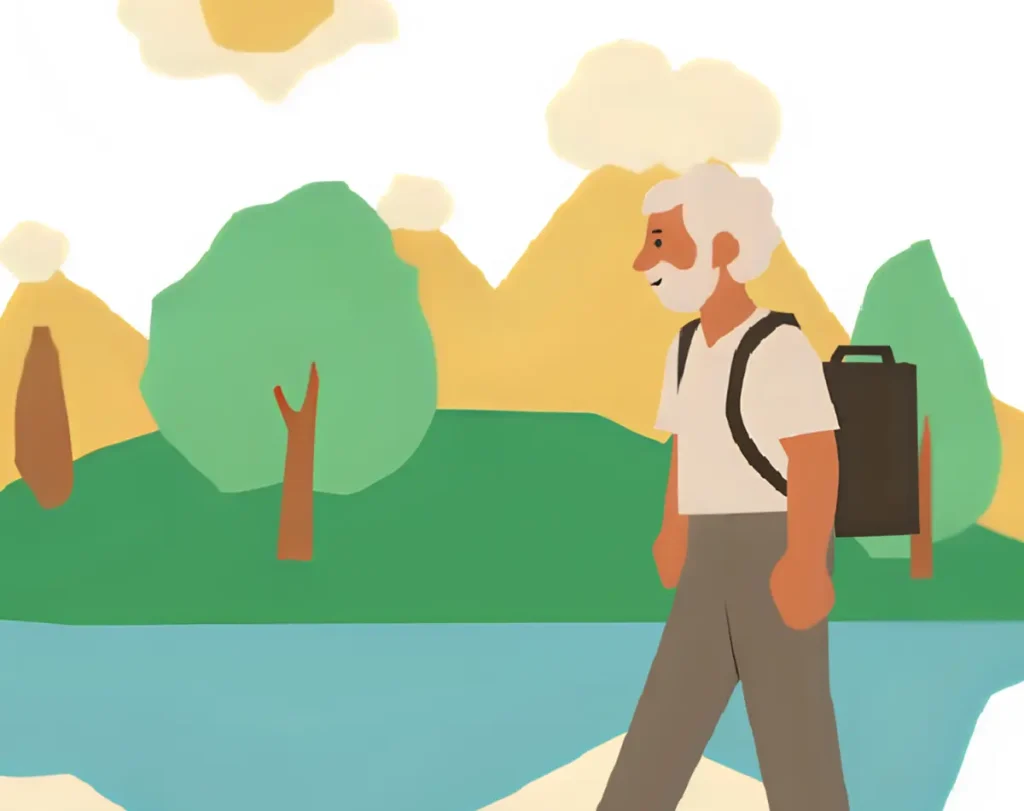 スタンプラリーにすっかりはまってしまった60代男性