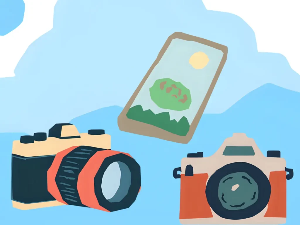 写真撮影のためのスマホやいろいろなカメラ