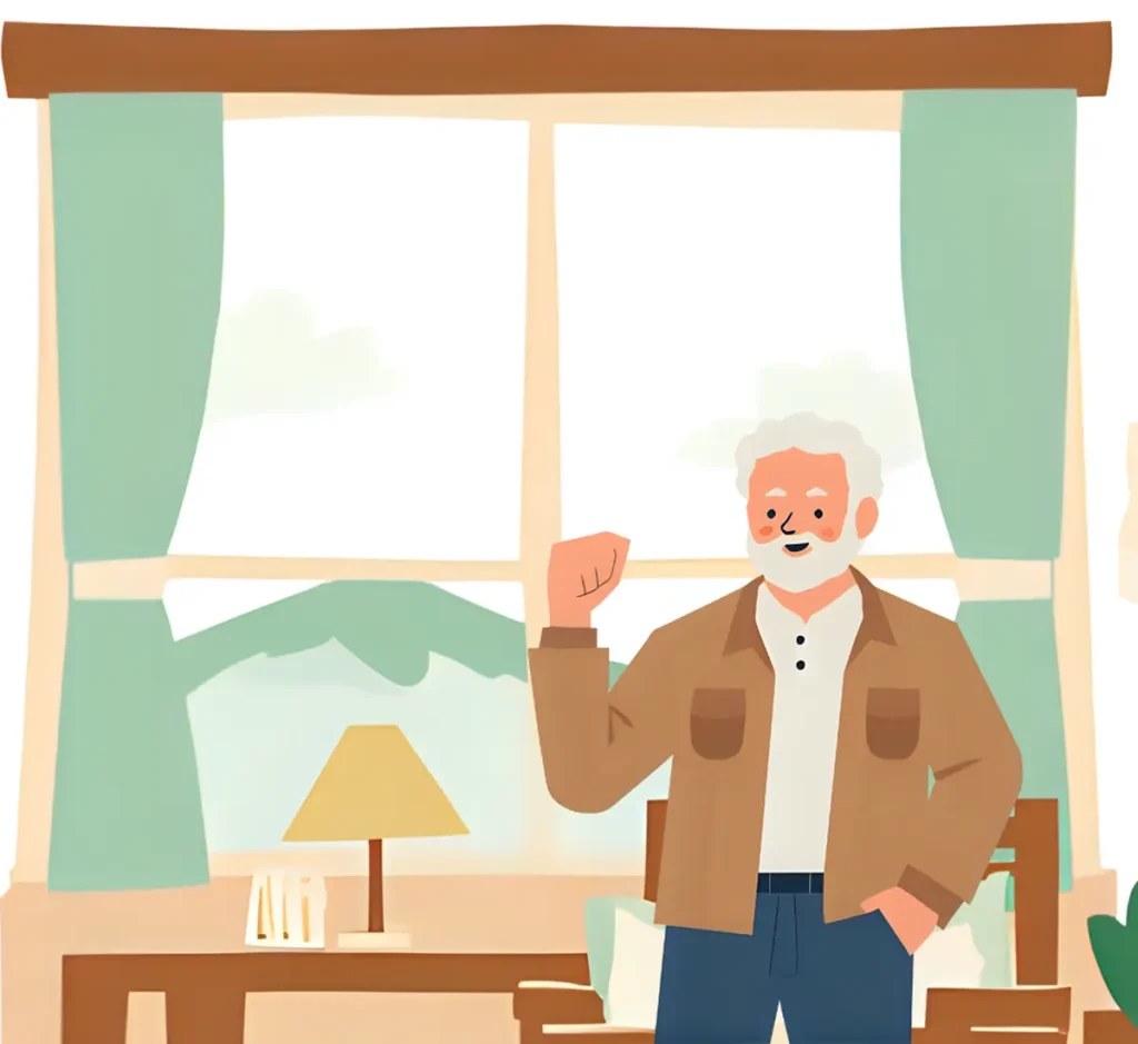 ブログで収益化をしている60代男性