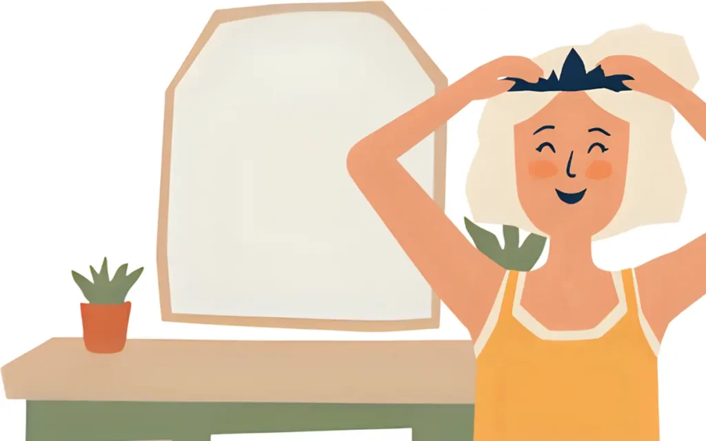 60代になり髪型を工夫している60代女性