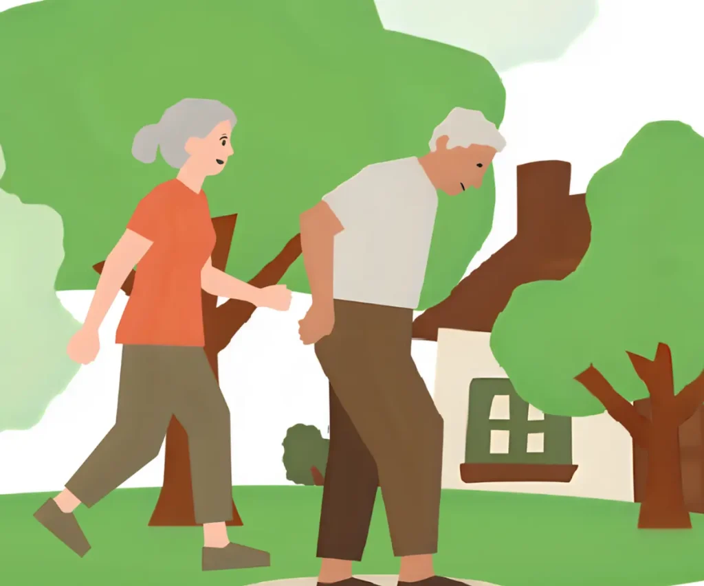 最近感じる近所からの臭いの原因を、しばらく冷静に観察・把握しようとしている60代夫婦