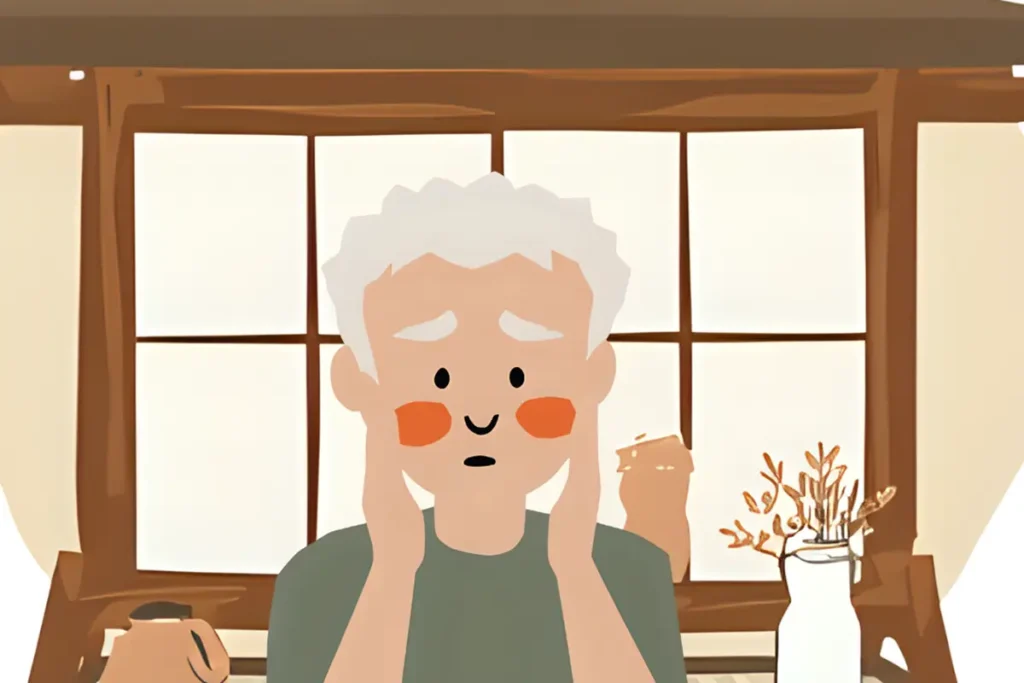 最近話が通じないことに悩んでいるシニア男性