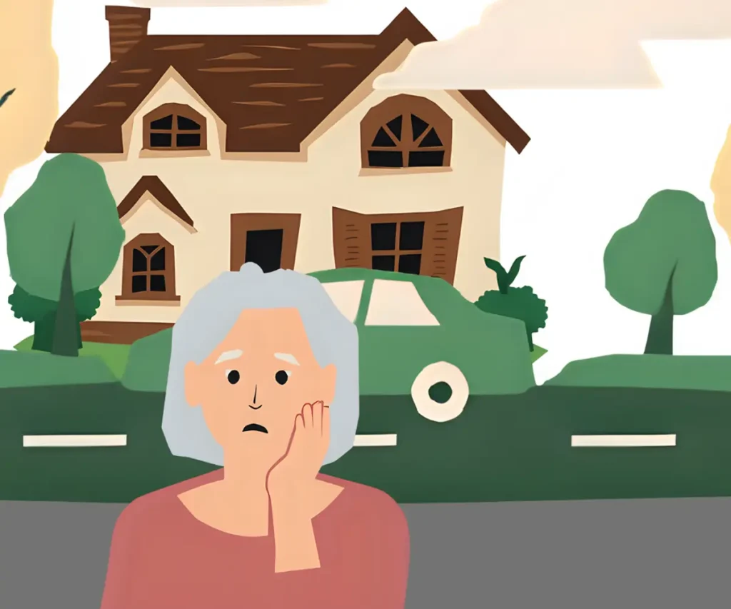 孤独感と戦っている60代シニア女性