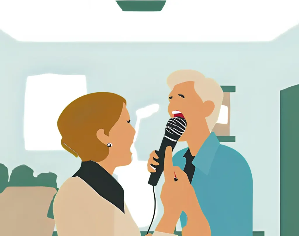 カラオケが好きで自分の時間を楽しんでいるシニア女性たち