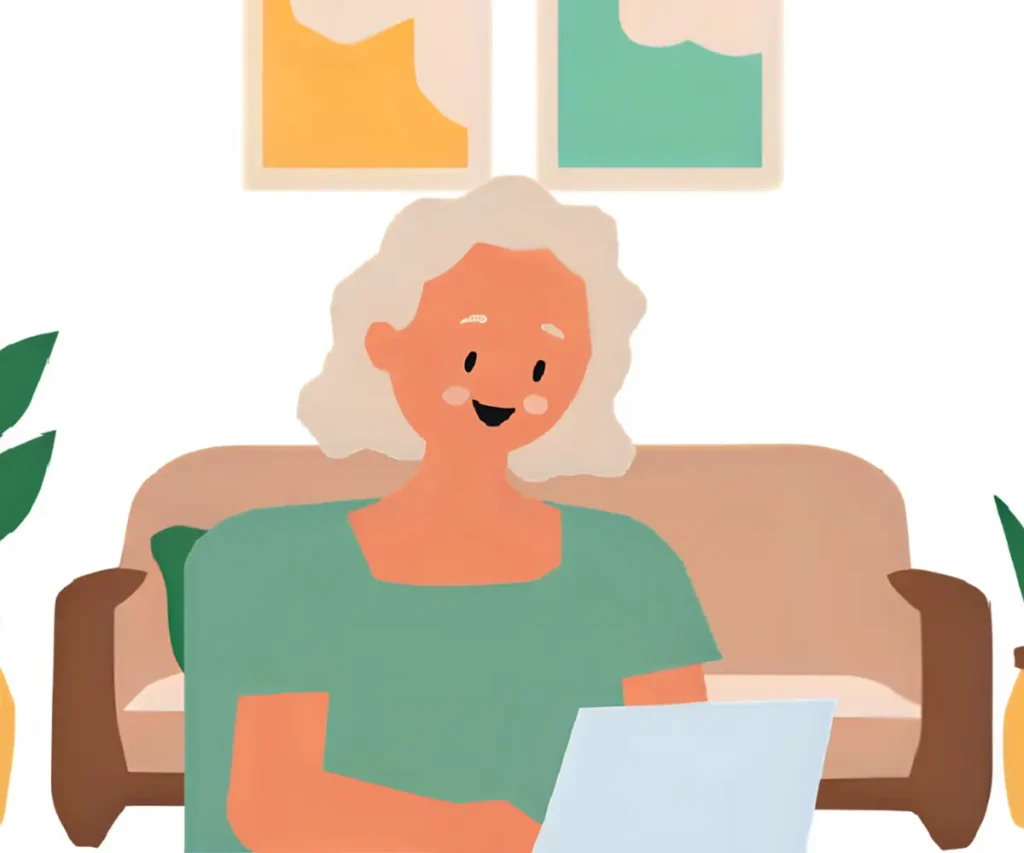 子供達に迷惑をかけないようにエンディングノートの重要事項をまとめている60代女性