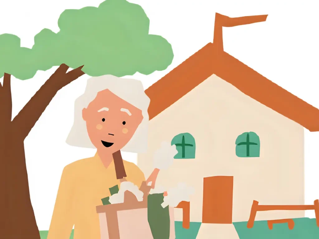 どうも体調が悪く、インフルエンザではないかと心配しているシニア女性