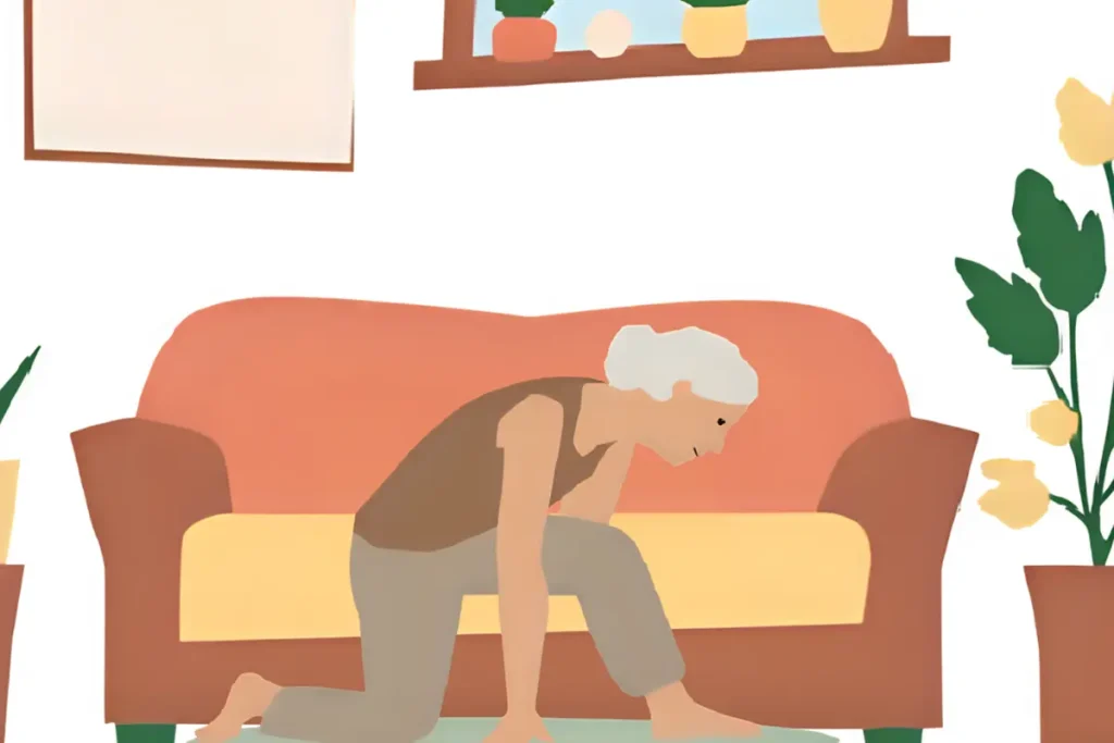 日頃から運動もして、体調を整えることによってインフルエンザも予防しているシニア女性