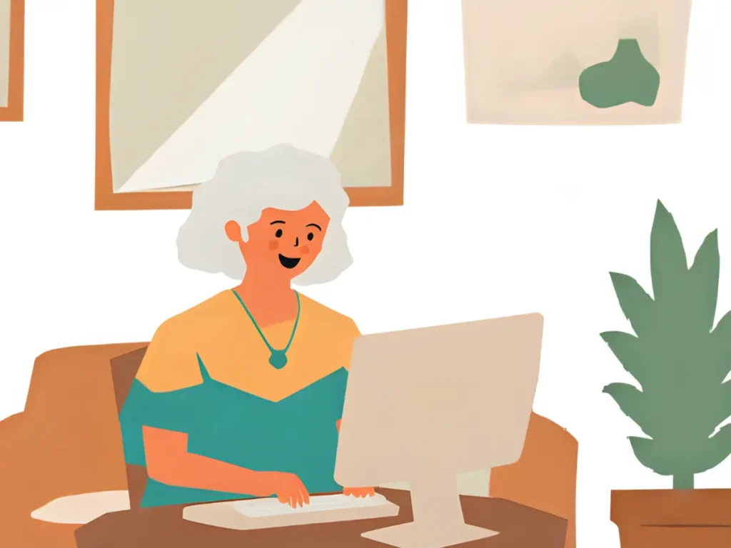 再就職先を探しているシニア女性