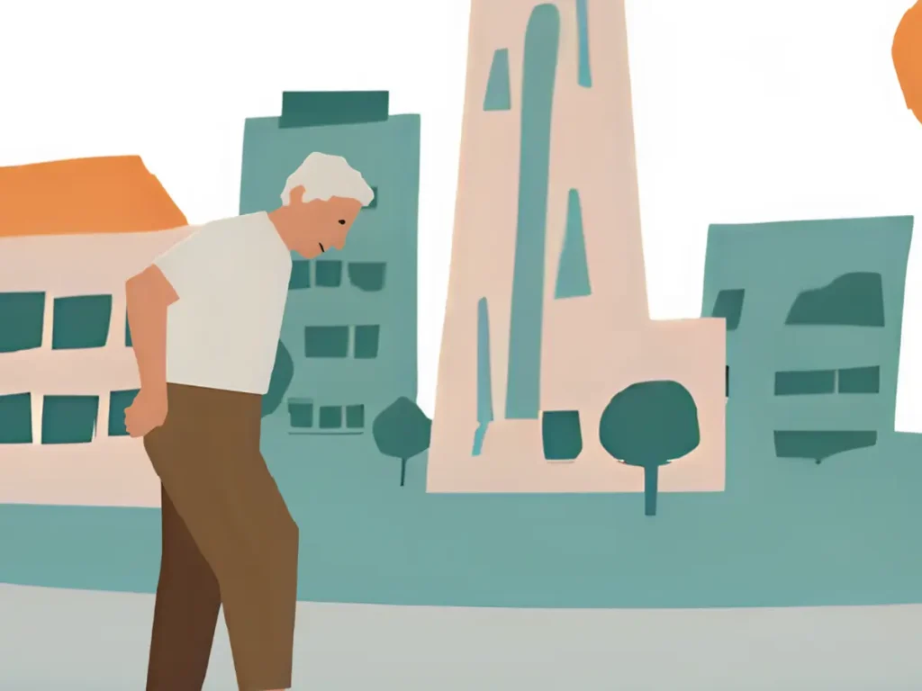 無理して、きつい条件の下就職してしまい、疲れきっている60代男性