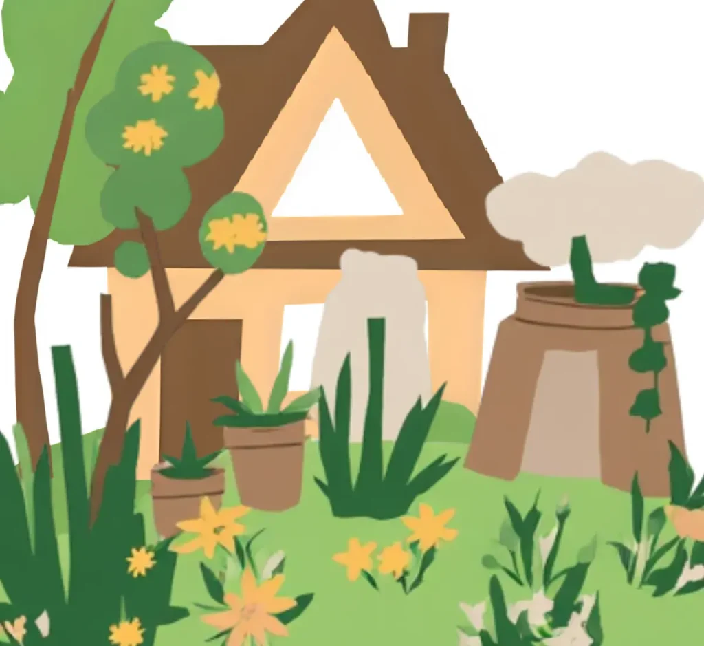 庭が荒れ果ててきた空き家