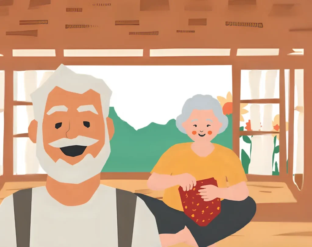 妻を理解しようと、努力しているシニア男性