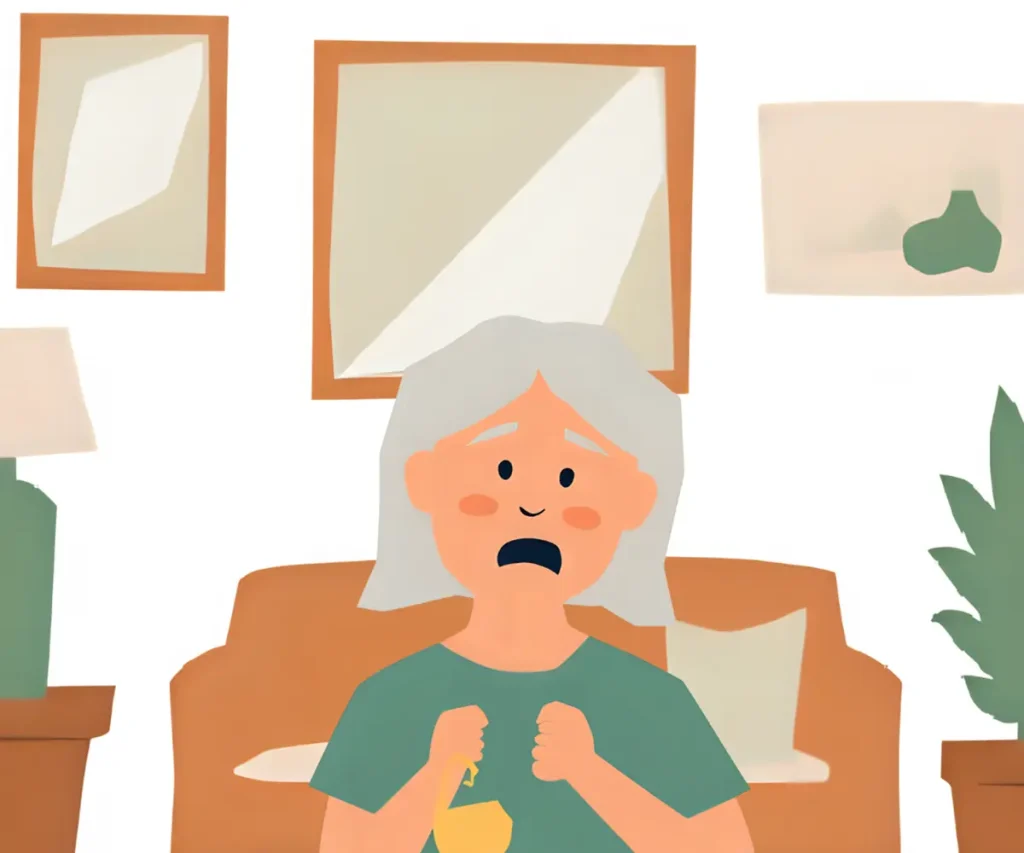 他人と比べてばかりいる60代女性