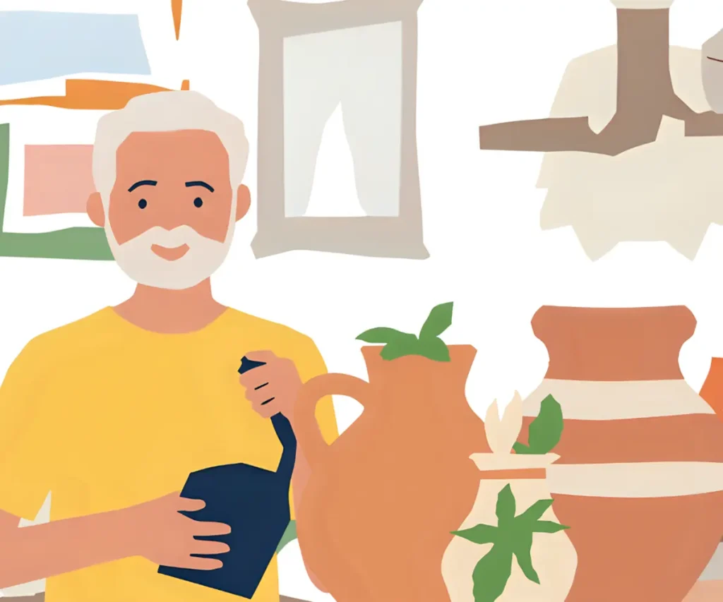 自分らしく、比べない生活をしているシニア男性