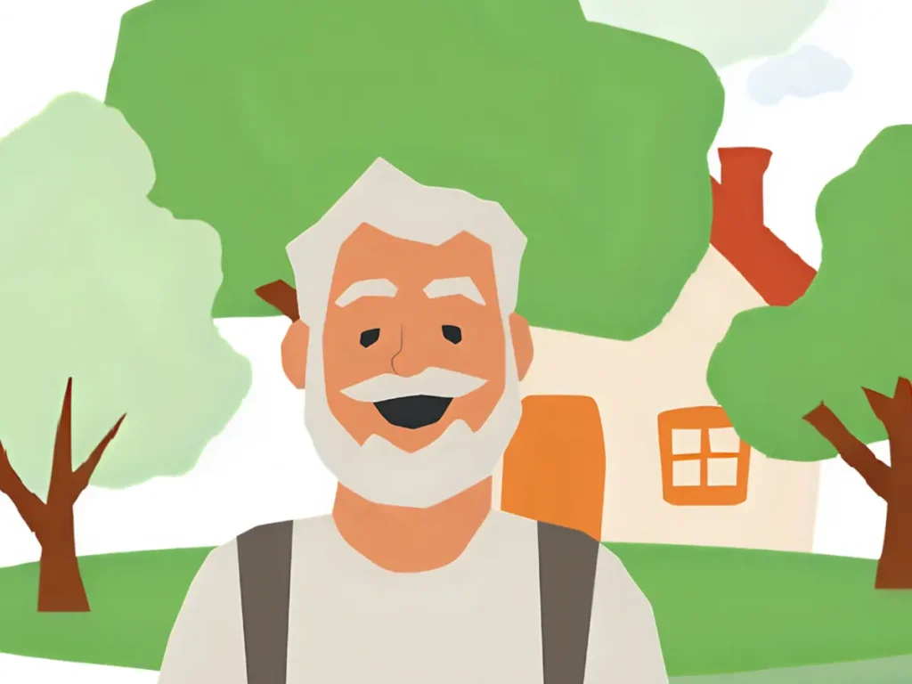 適当に生きている、シニア男性