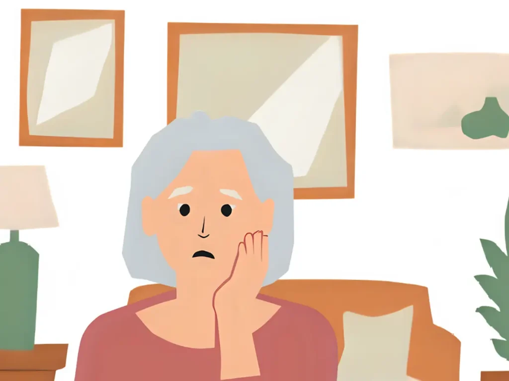 頑張りすぎて疲れちゃっている60代女性