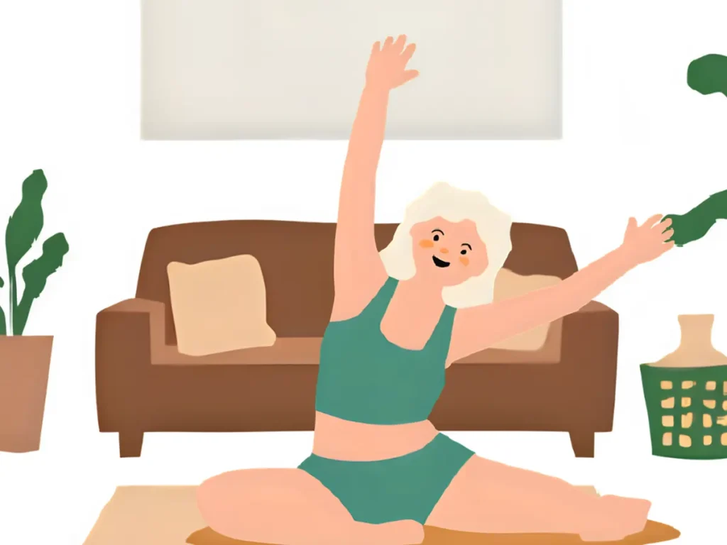 自分の体力を上手にコントロールできるシニア女性