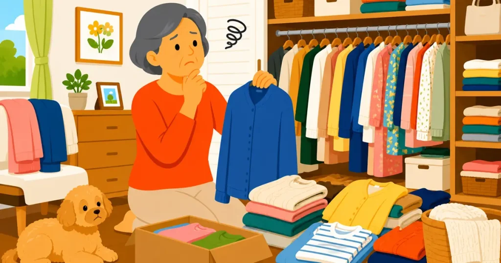 どうしても服が捨てられないシニア世代へ！処分の基準と心を軽くする手放し術
